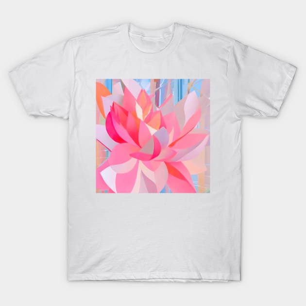 Pink Cactus Flower T-Shirt by DANAROPER